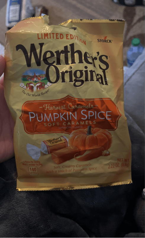 Storck Werther'S Original Harvest Caramels Pumpkin Spice Soft Caramels