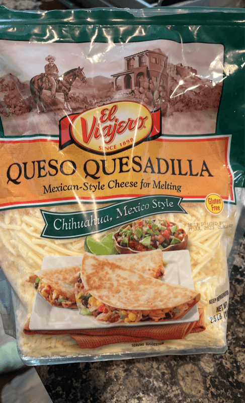 El Viajero Queso Quesadilla Gluten-Free Mexican-Style Shredded Cheese