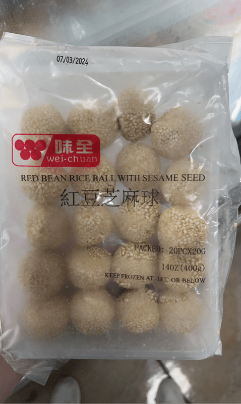 Wei-Chuan Red Bean Rice Ball With Sesame Seed