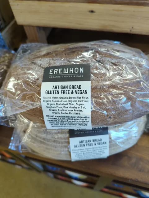 Erewhon Organic Grocer & Cafe Gluten Free & Vegan Artisan Bread
