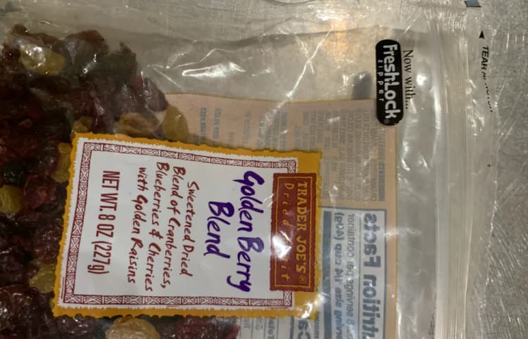 Trader Joe'S Dried Fruit Golden Berry Blend