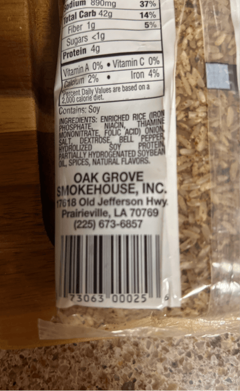 Oak Grove Smokehouse Cajun Dirty Rice Mix Rice Dressing