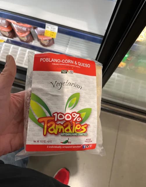 Poblano-Corn & Queso 100% Tamales Mild