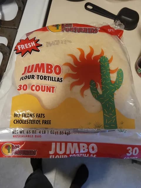 Las Fortunitas Jumbo Flour Tortillas