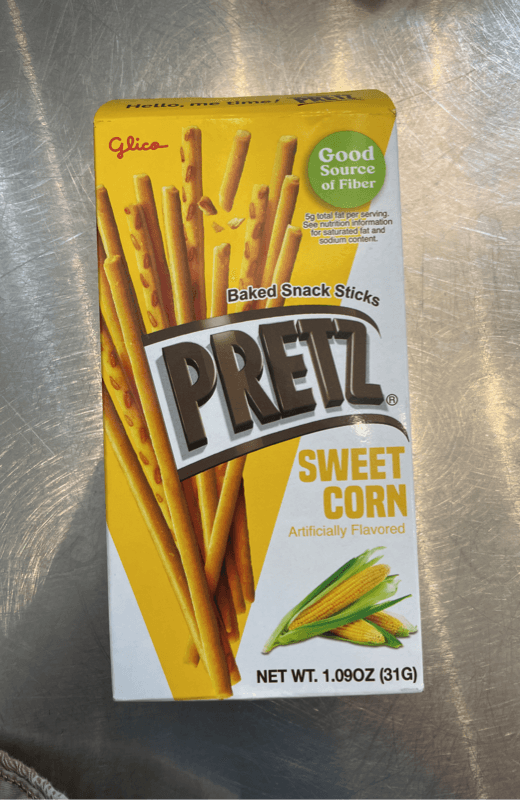 Glico Pretz Sweet Corn Baked Snack