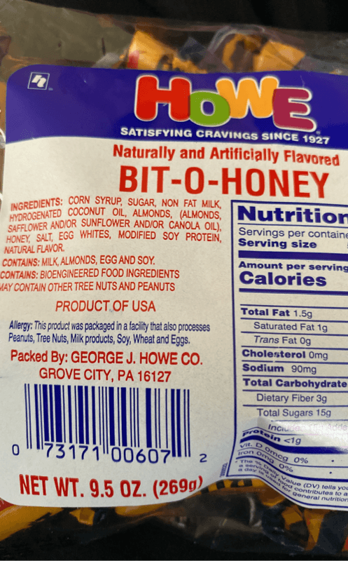 Howe Bit-O-Honey