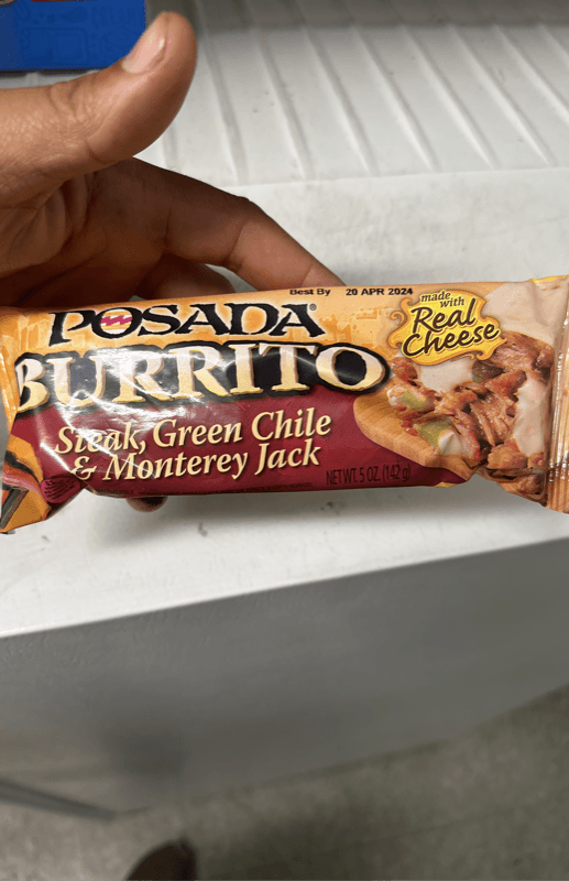 Posada Burrito Steak, Green Chile & Monterey Jack
