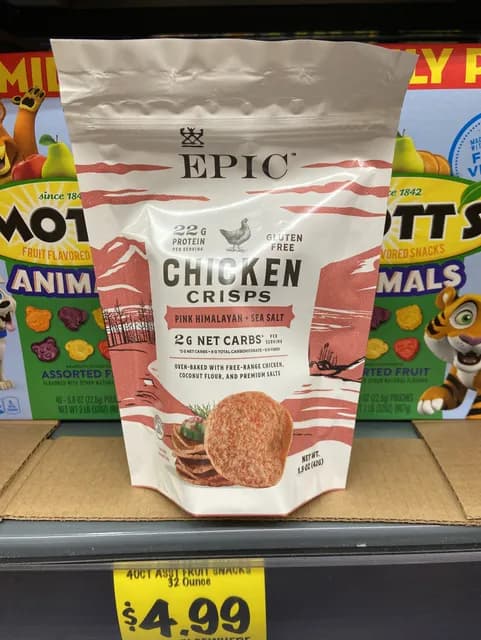 Epic Chicken Crisps Pink Himalayan + Sea Salt
