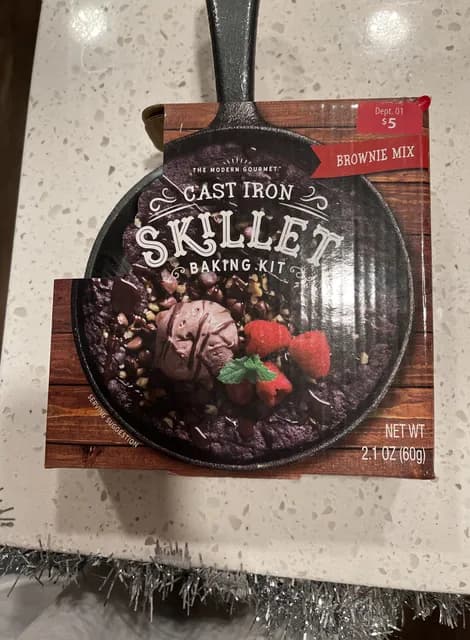Cast Iron Skillet & Brownie Mix Baking Kit
