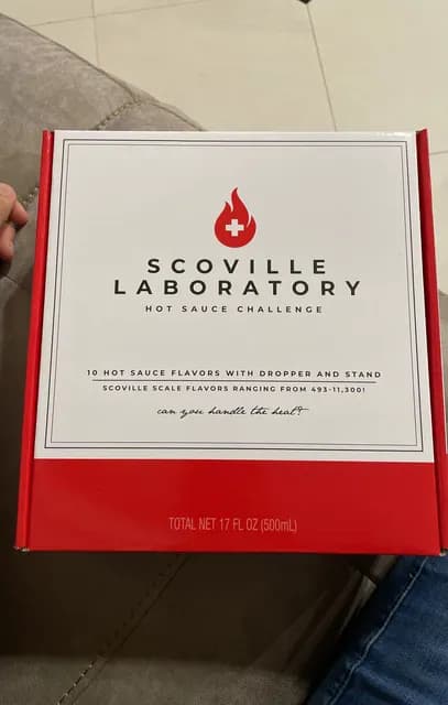 Scoville Laboratory Hot Sauce Challenge 10 Hot Sauce Flavors With Dropper And Stand