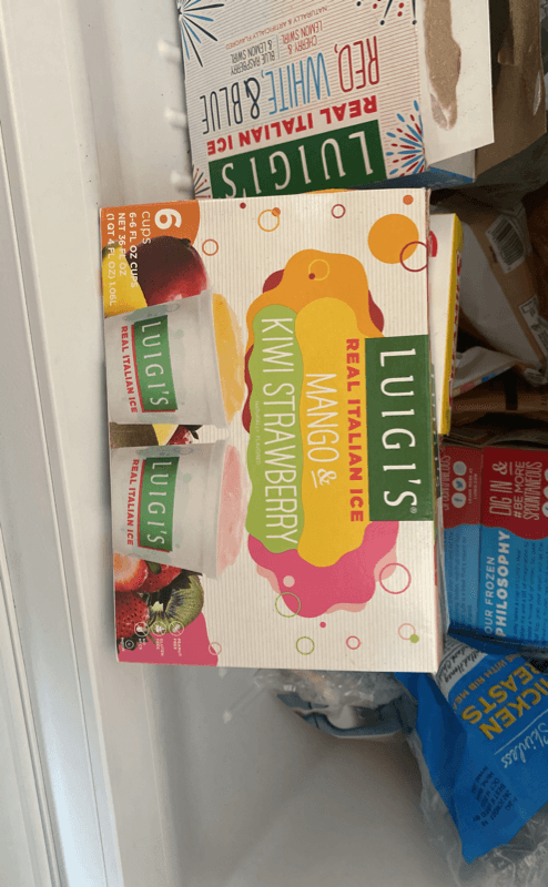 Luigi'S Real Italian Ice Mango & Kiwi Strawberry
