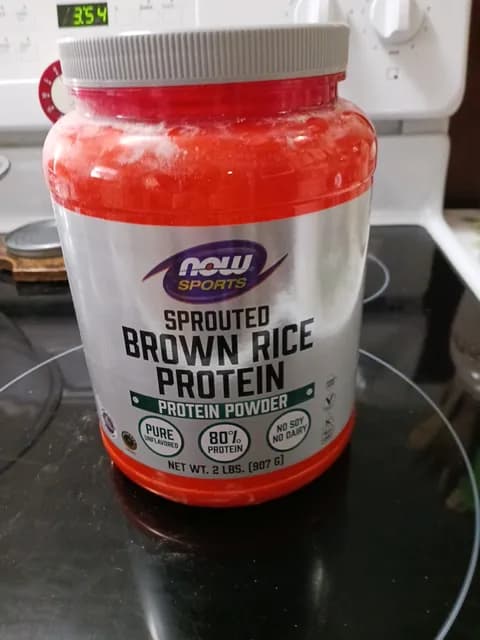 Now Sports Sprouted Brown Rice Protein Powder 2 Lbs