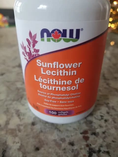Now Soy-Free Sunflower Lecithin 100 Softgels