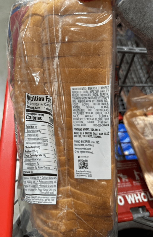 Oroweat Country Style Buttermilk Bread