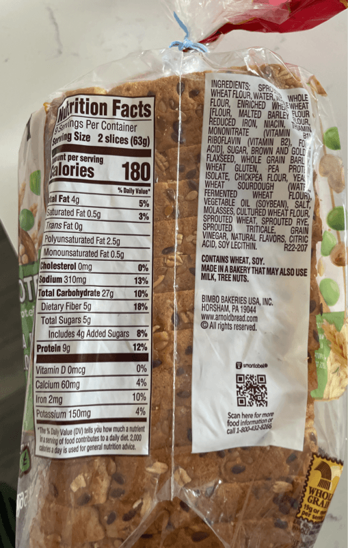 Arnold Grains Almighty Plant Protein Bread