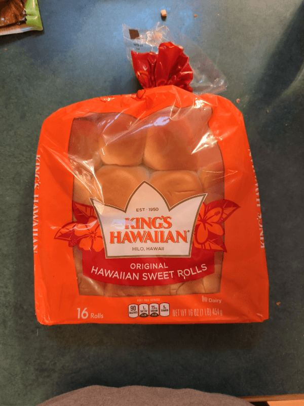 King'S Hawaiian Original Hawaiian Sweet Rolls 16 Rolls