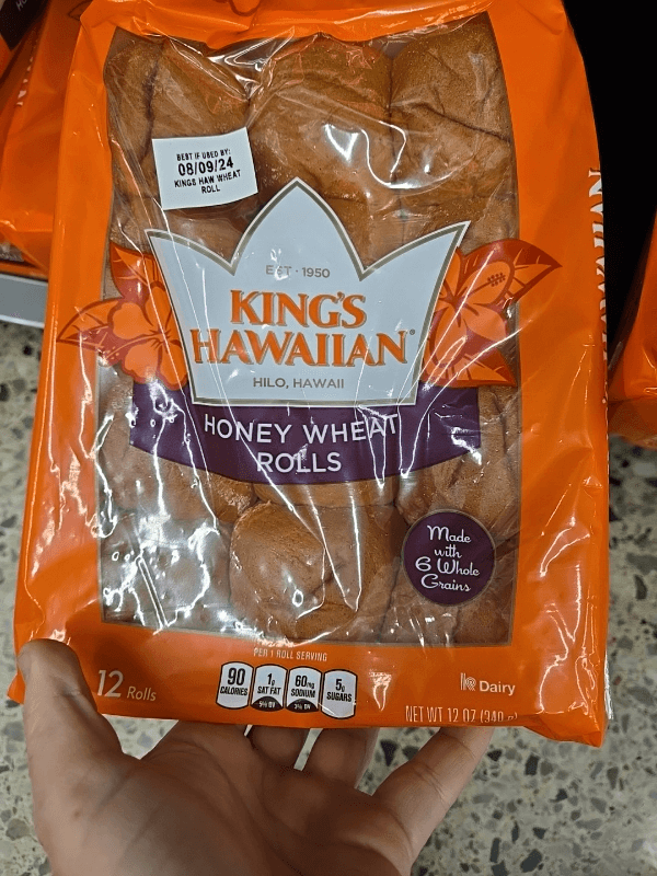 Kings Hawaiian Honey Wheat Rolls