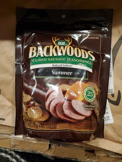 Backwoods Summer Cured Sausage Seasonings Cure Packet Included