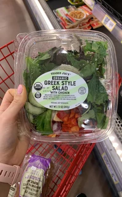 Trader Joe'S Organic Greek Style Salad With Chicken
