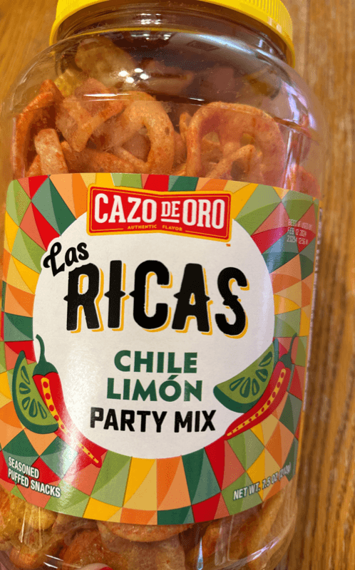 Cazo De Oro Las Ricas Chile Limon Party Mix Seasone Puffed Snacks