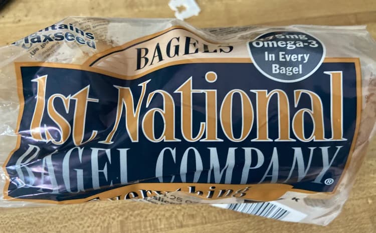 1St National Bagel Company Everything Bagels