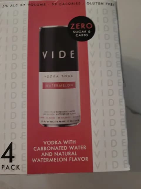 Vide Watermelon Vodka Soda