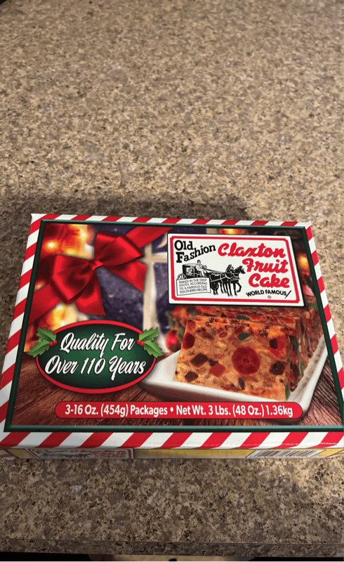 Old Fashion Claxton Fruit Cake