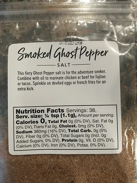 The Fresh Market Smoked Ghost Pepper Salt