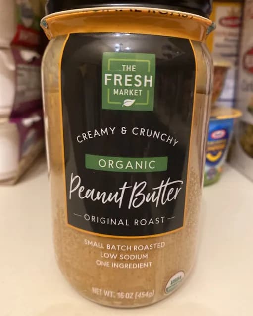 The Fresh Market Creamy & Crunchy Organic Peanut Butter, Original Roast