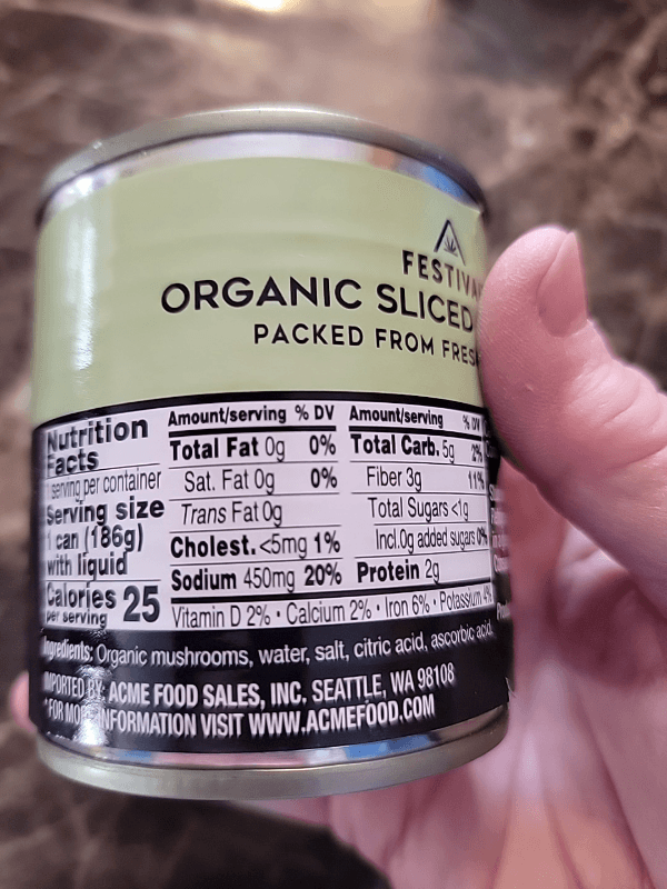 Festival Organic Sliced Mushrooms