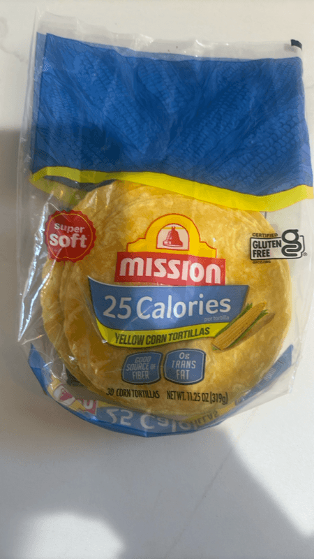 Is it Low FODMAP? Mission 25 Calories Corn Tortillas