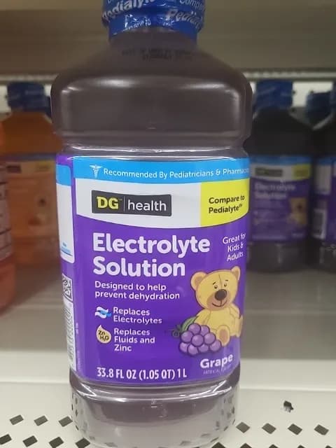 Dg Health Electrolyte Solution Grape Flavor