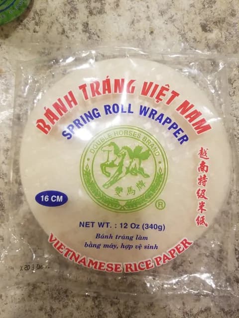 Double Horses Brand Banh Trang Viet Nam Spring Roll Wrapper
