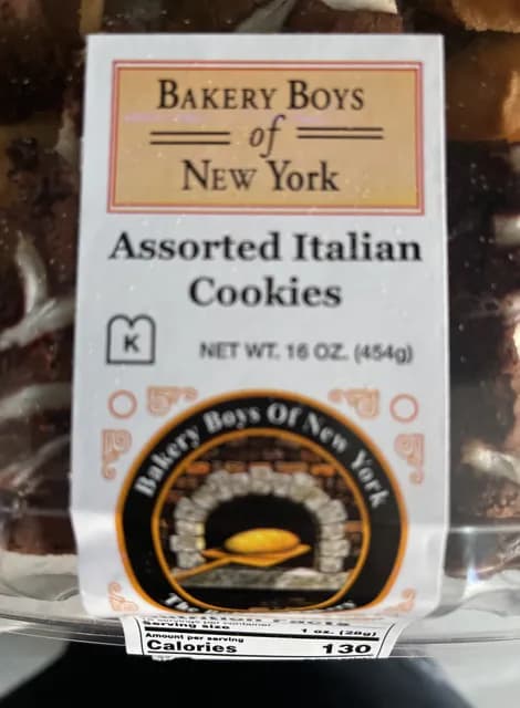 Bakery Boys Of New York Assorted Italian Cookies