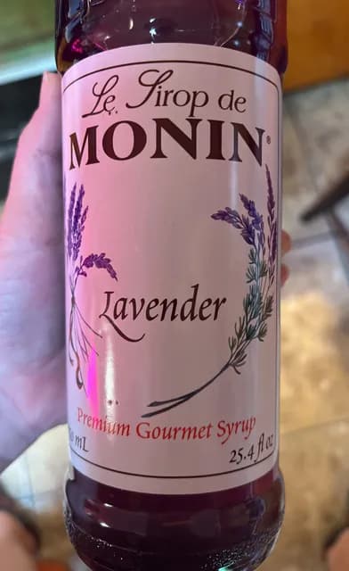 Le Sirop De Monin Lavender Premium Gourmet Syrup