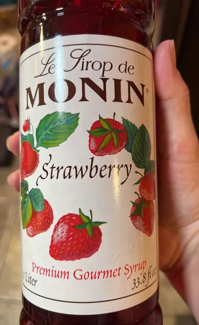 Monin Strawberry Premium Gourmet Syrup