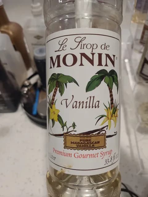 Monin Vanilla Premium Gourmet Syrup