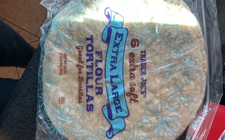 Trader Joe'S 6 Extra Soft  Flour Tortillas Extra Large