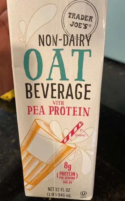 Trader Joe'S Non-Dairy Oat Beverage With Pea Protein