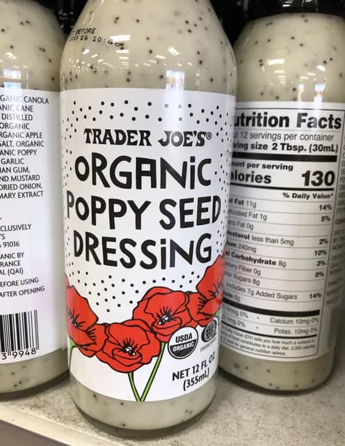 Is it Turmeric Free? Trader Joe's Organic Poppy Seed Dressing