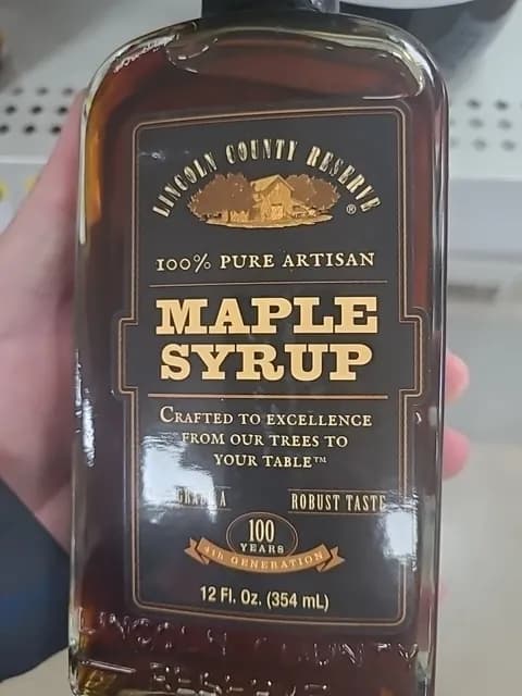 Lincoln County Reserve 100% Pure Artisan Maple Syrup