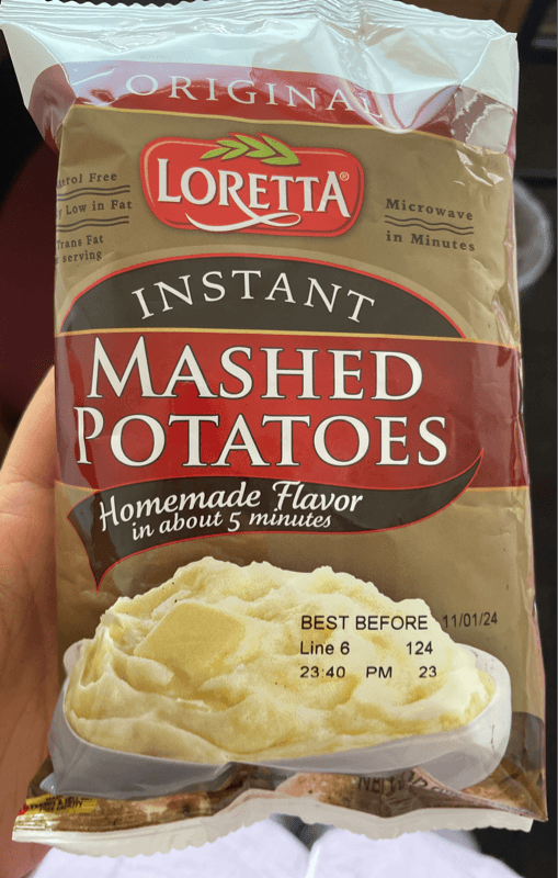 Loretta Instant Mashed Potatoes Homemade Flavor
