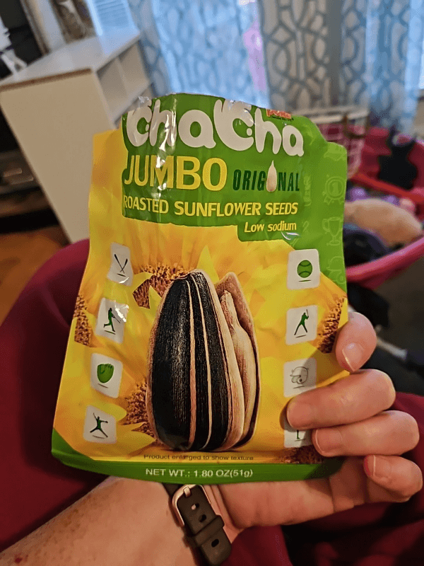 Chacha Jumbo Original Low Sodium Roasted Sunflower Seeds