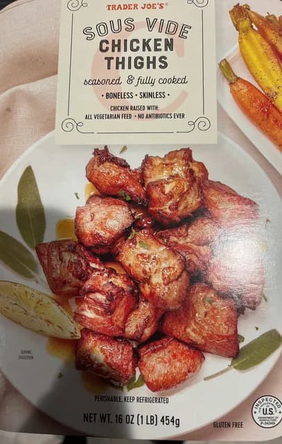Trader Joe'S Sous Vide Boneless • Skinless Chicken Thighs