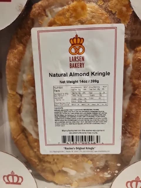 Larsen Bakery Natural Almond Kringle