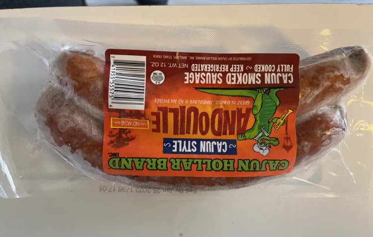 Cajun Hollar Brand Cajun Style Andouille Cajun Smoked Sausage