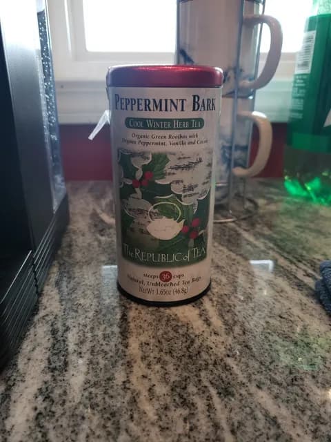 The Republic Of Tea Peppermint Bark Cool Winter Herb Tea