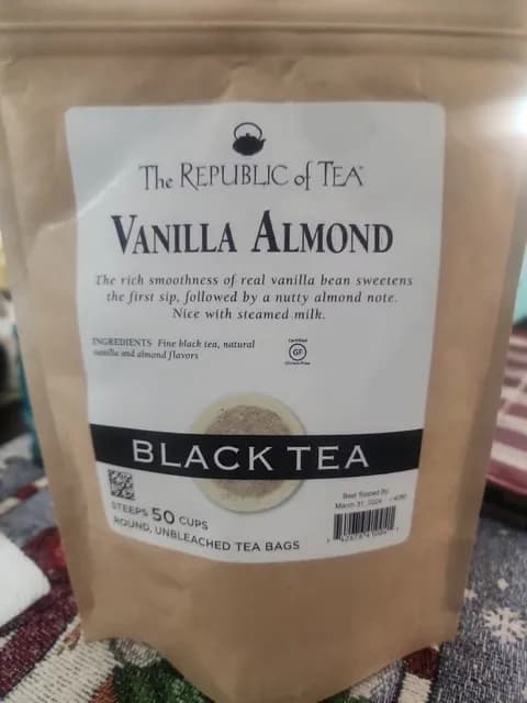 The Republic Of Tea Vanilla Almond Black Tea