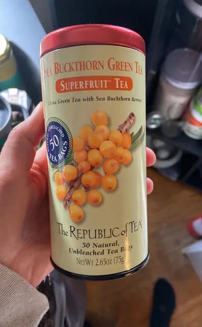 The Republic Of Tea Sea Buckthorn Green Tea Superfruit Tea