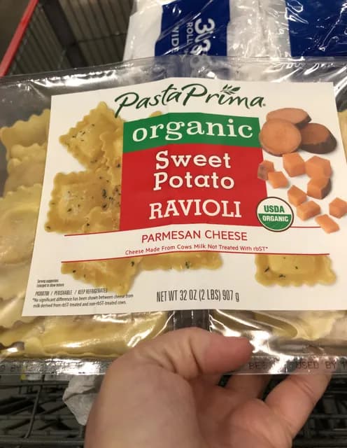 Pasta Prima Organic Sweet Potato Ravioli Parmesan Cheese